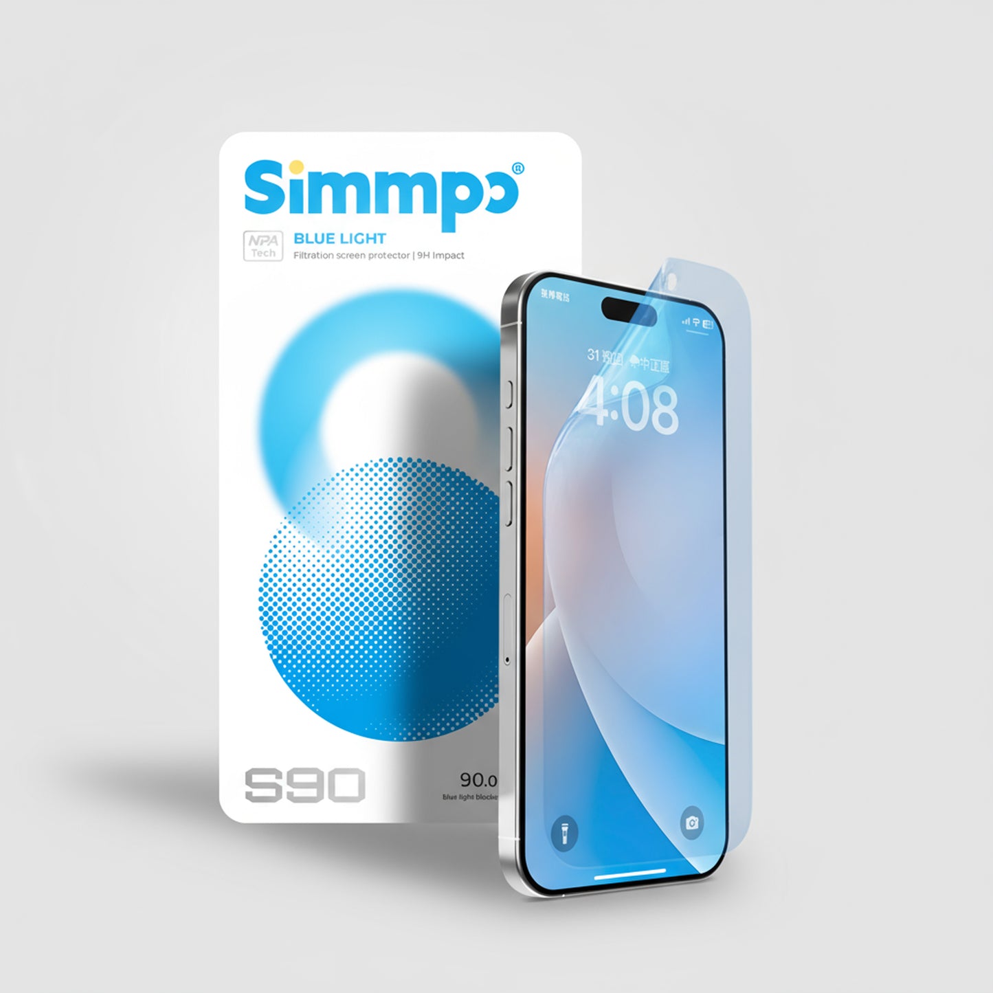 Simmpo S-90 耐衝擊抗藍光保護膜